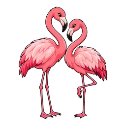 Flamingo Pair