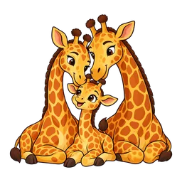 Giraffe Family