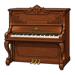 Antique Piano