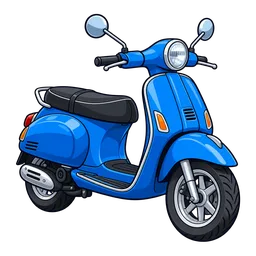 Blue Scooter