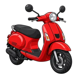 Red Scooter